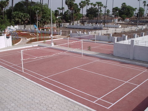 Badminton court